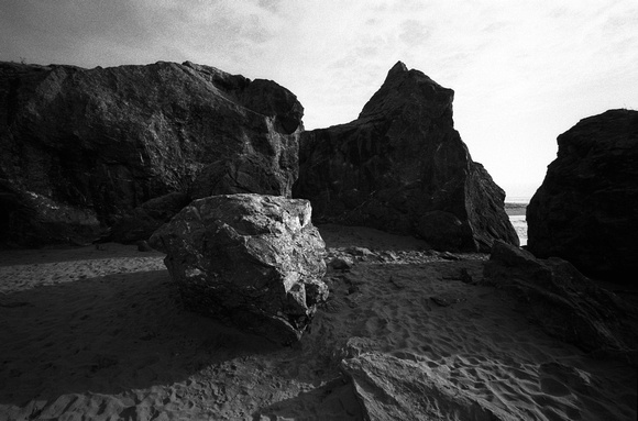 Boulders on Moonstone Beach
